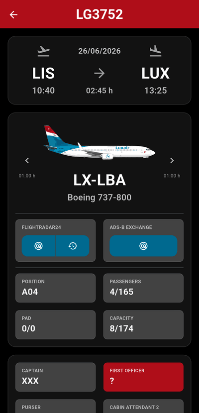 Flight Detail Screenshot (Dark)