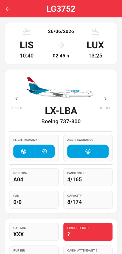 Flight Detail Screenshot