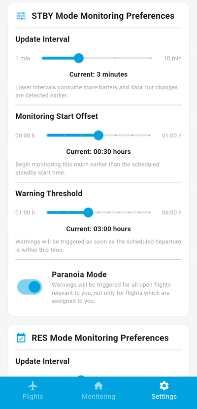 Settings Screenshot