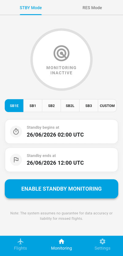 STBY Mode Screenshot